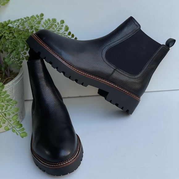Caslonšblack waterproof Leather Chelsea Boots size 11women Brand New - Picture 5 of 16